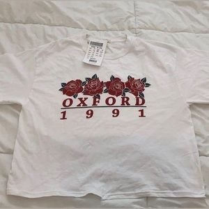 Brandy Melville Oxford 1991 floral tee